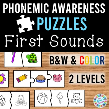 Phonemic awareness first sounds puzzle