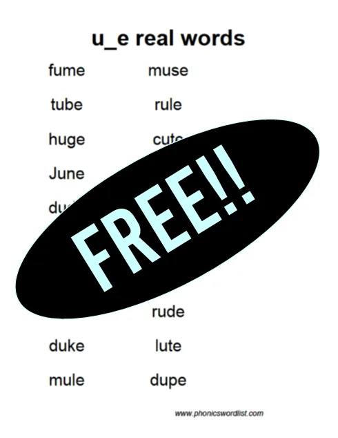 u_e word list